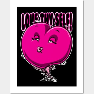 Love Thy Self Plus Size Heart Posters and Art